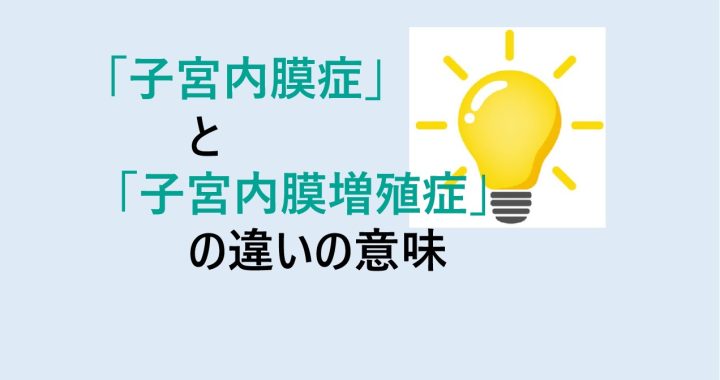 子宮内膜症と子宮内膜増殖症の違いの意味を分かりやすく解説！