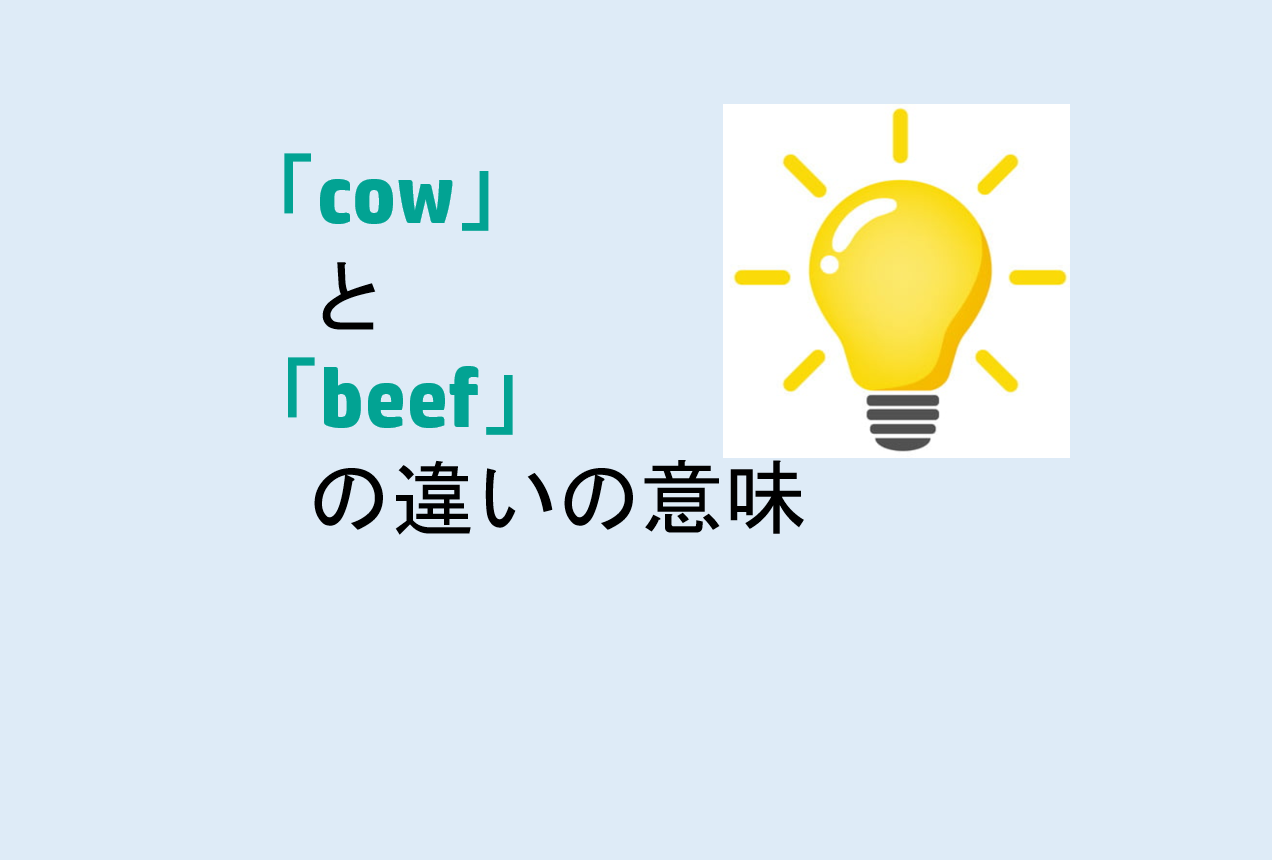 cowとbeefの違い