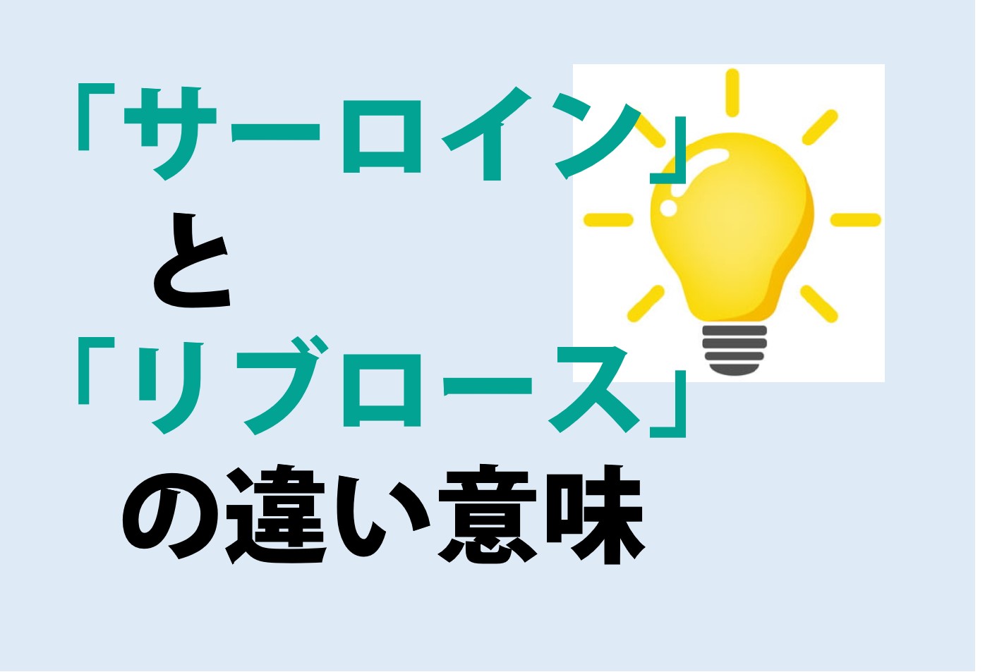 サーロインとリブロースの違い