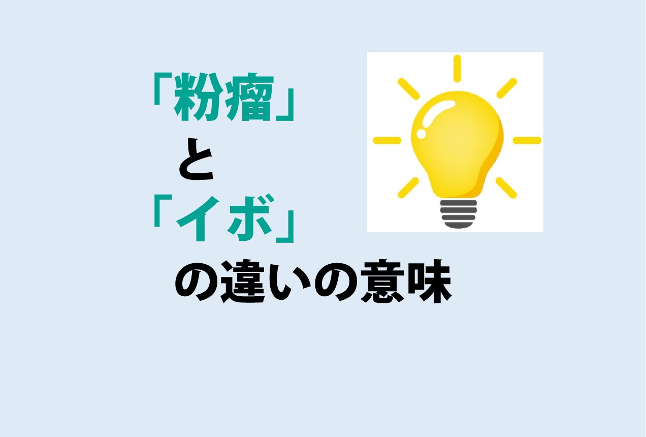 粉瘤とイボの違い