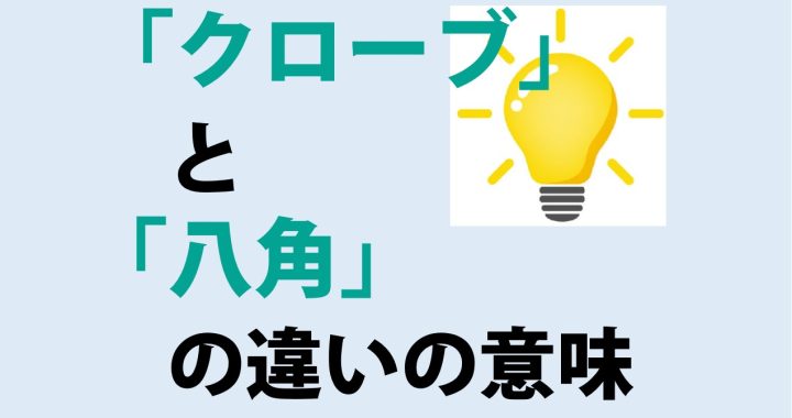 クローブと八角の違いの意味を分かりやすく解説！