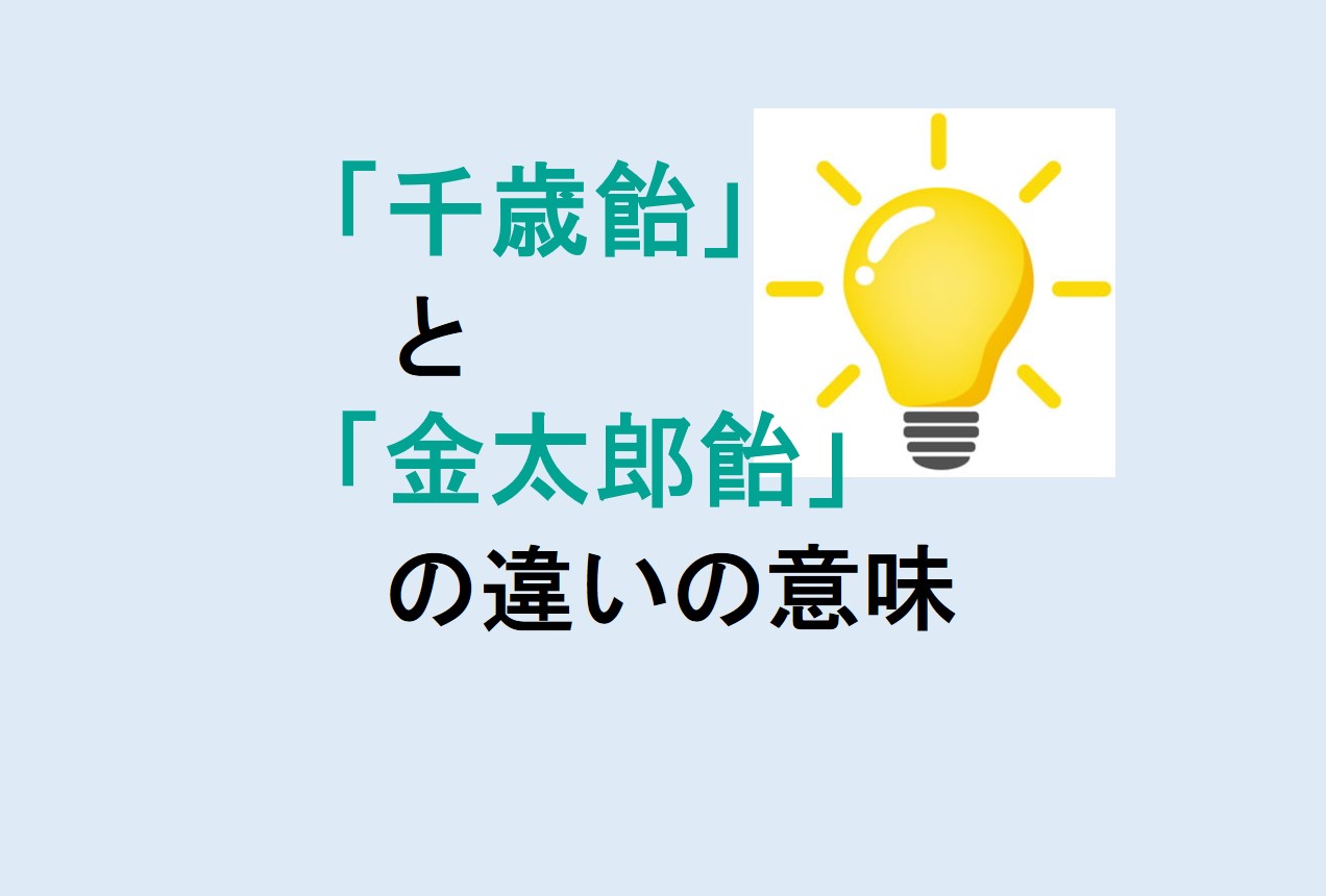 千歳飴と金太郎飴の違い