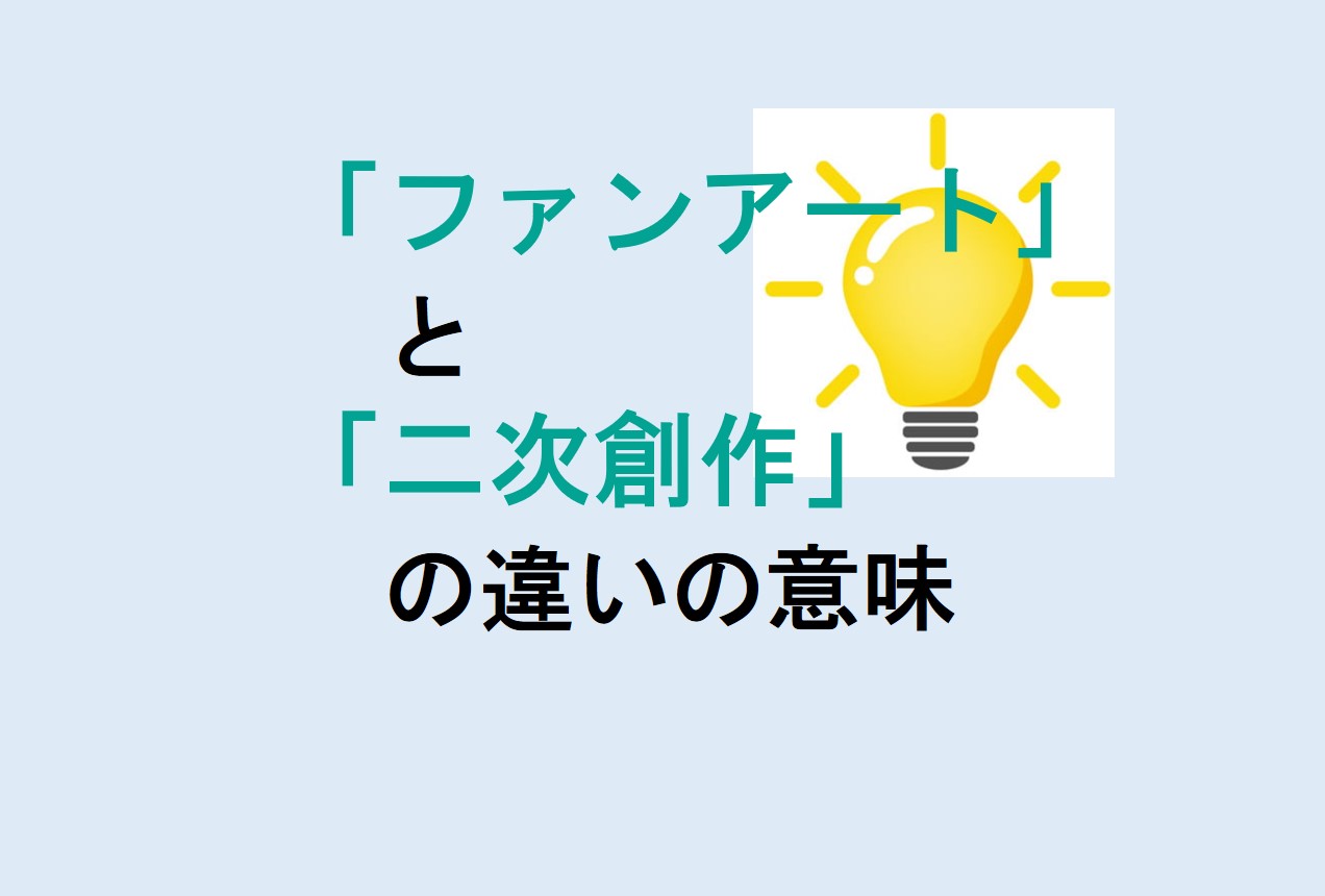 ファンアートと二次創作の違い