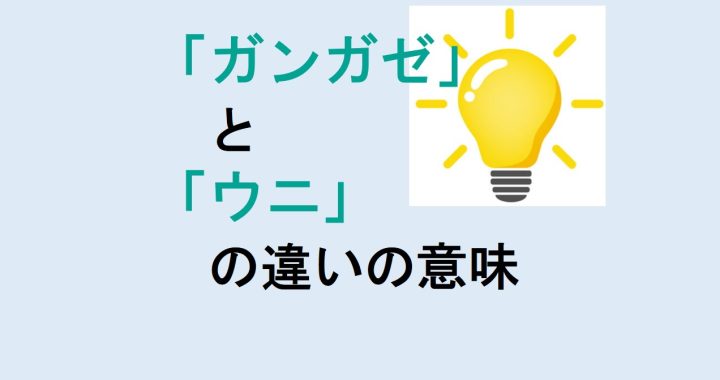 ガンガゼとウニの違いの意味を分かりやすく解説！