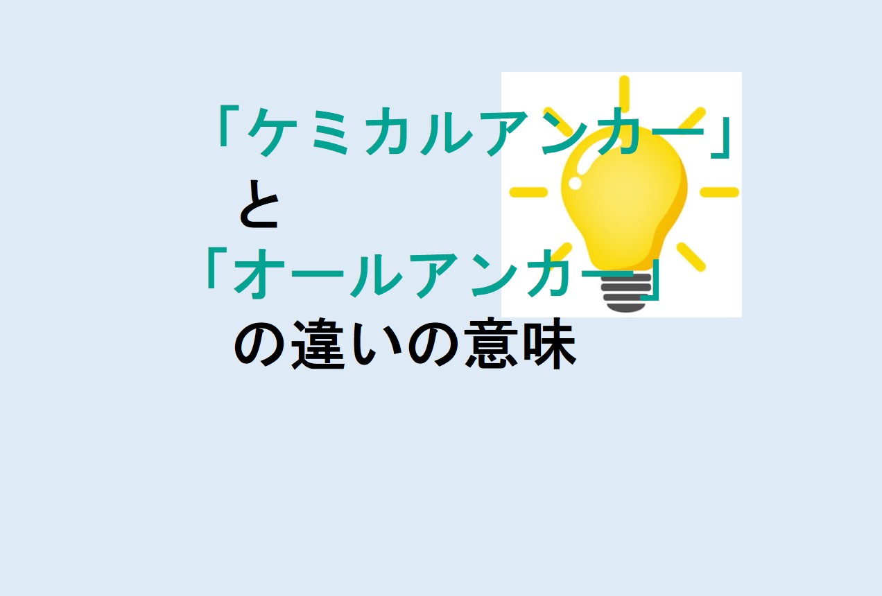 ケミカルアンカーとオールアンカーの違い