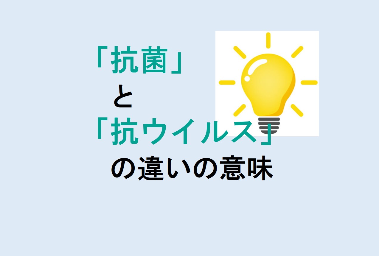 抗菌と抗ウイルスの違い