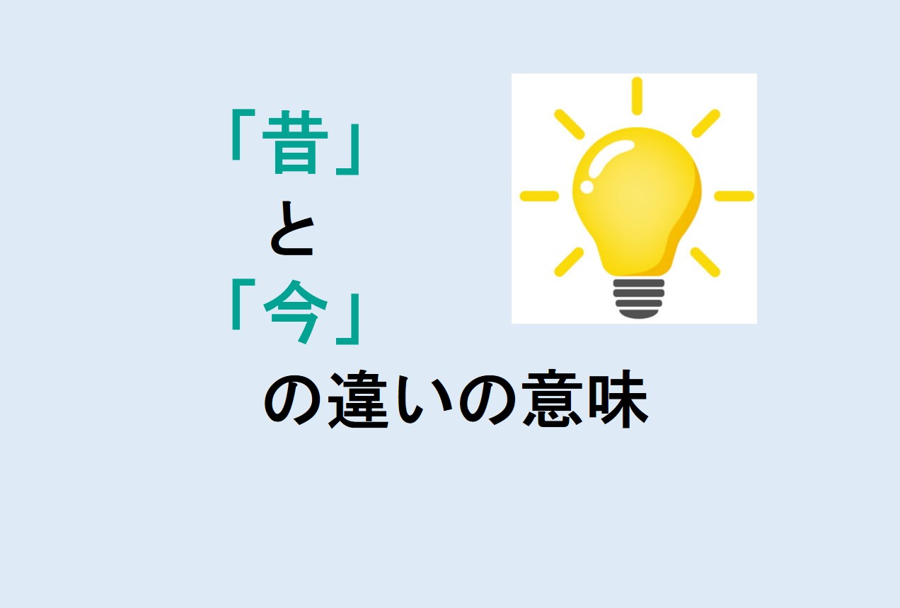 昔と今の言葉の違い