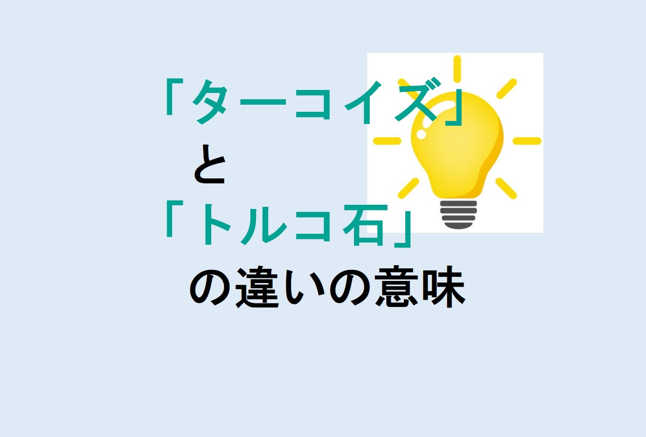 ターコイズとトルコ石の違い