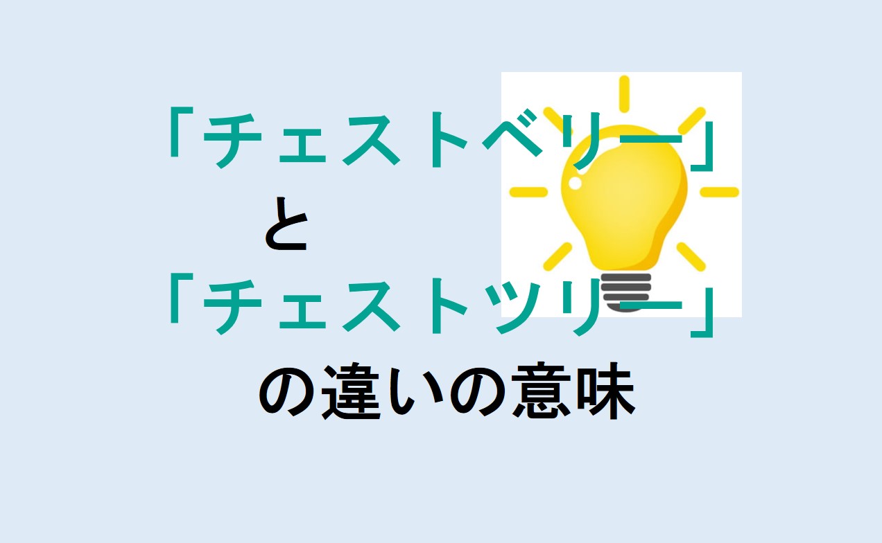 チェストベリーとチェストツリーの違い