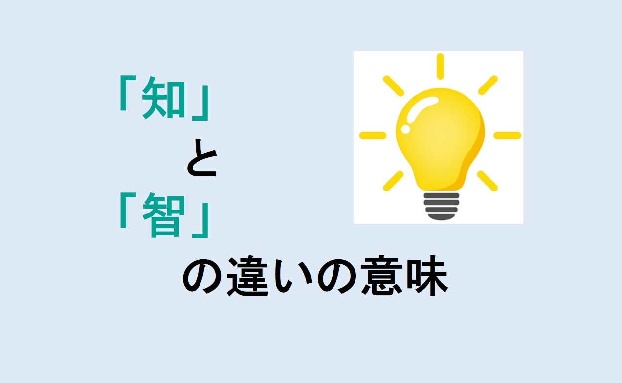 知と智の違い