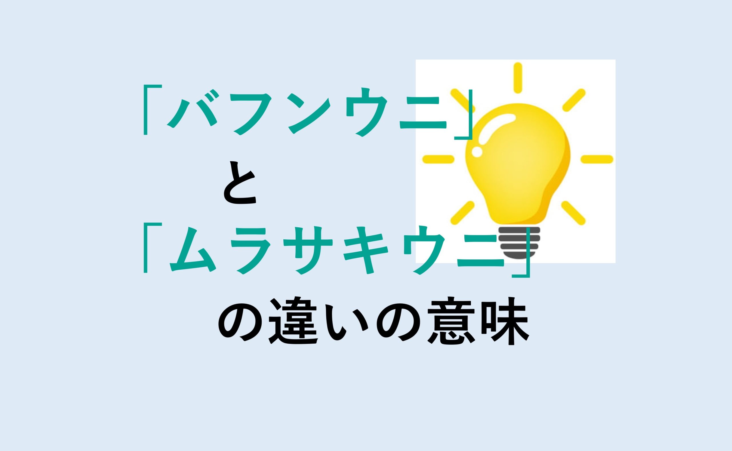 バフンウニとムラサキウニの違い