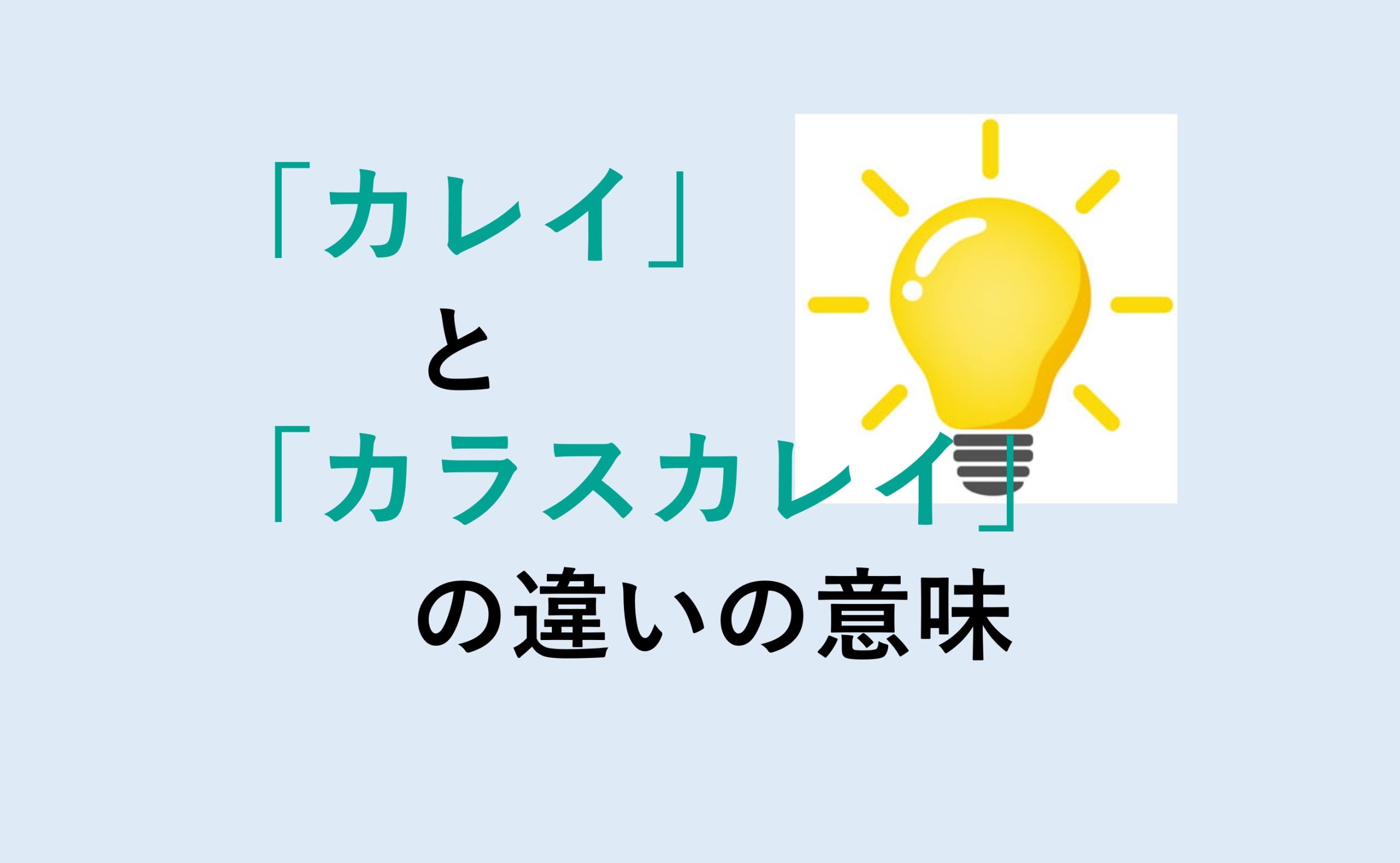 カレイとカラスカレイの違いの意味を分かりやすく解説！