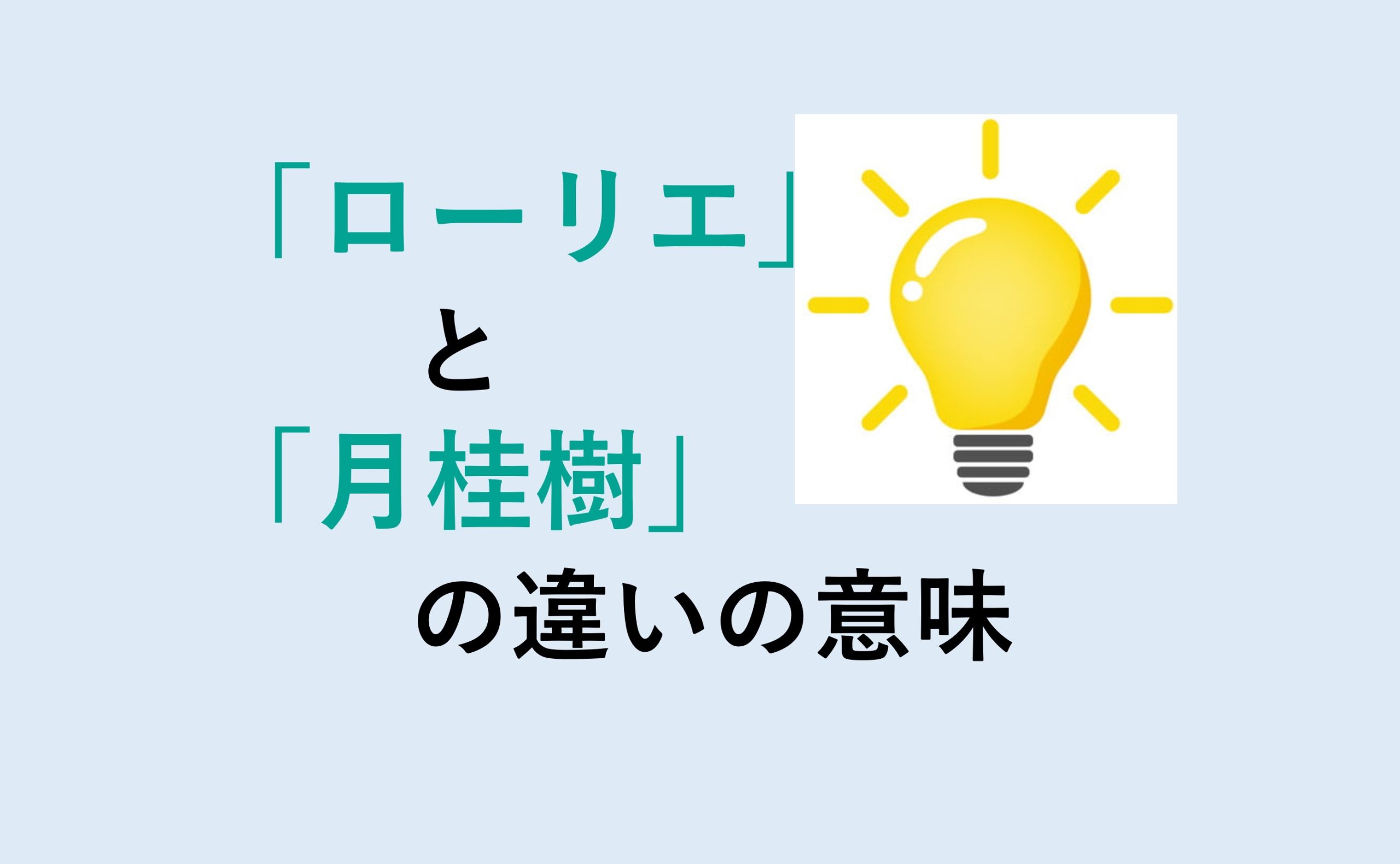 ローリエと月桂樹の違い