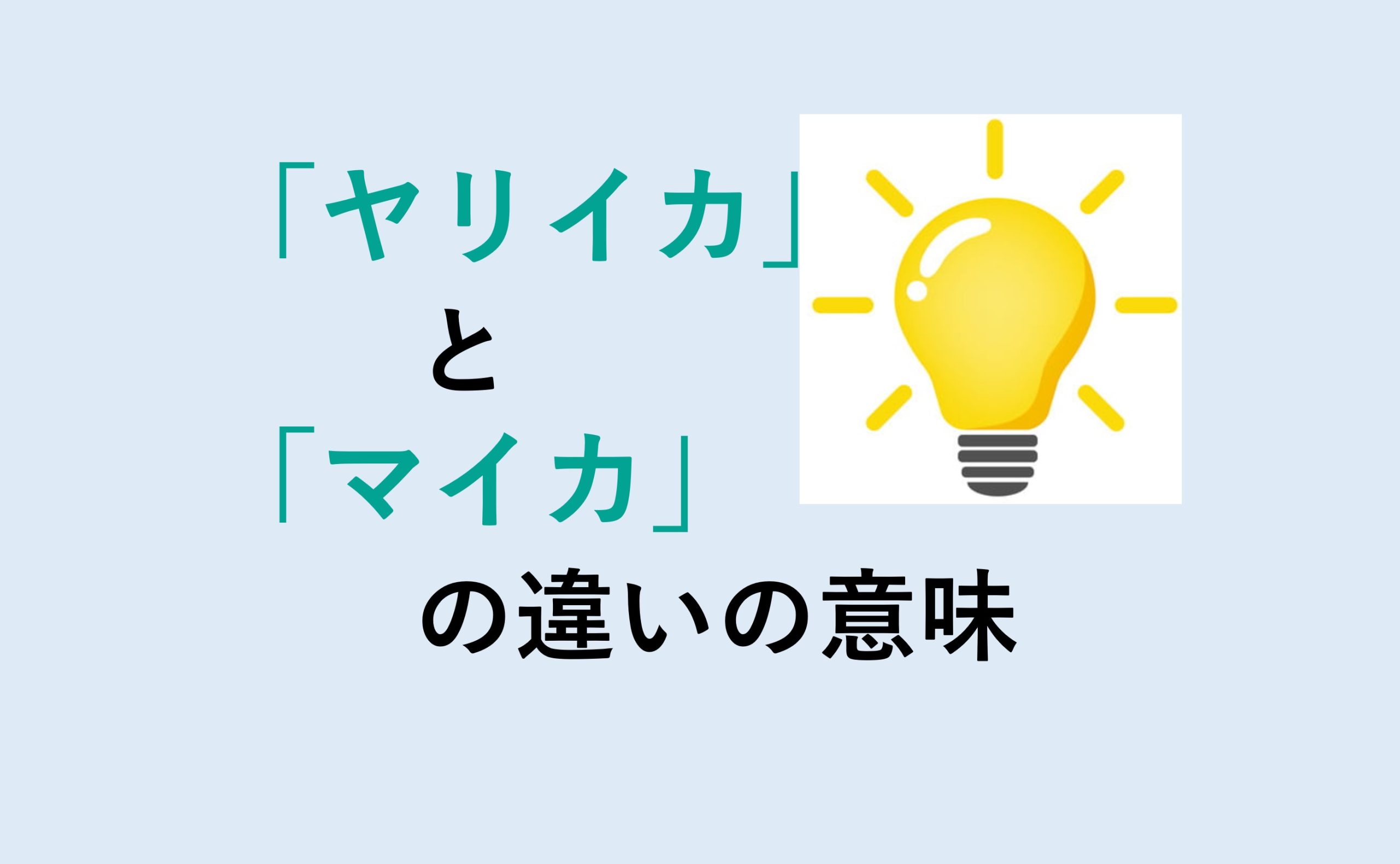 ヤリイカとマイカの違い