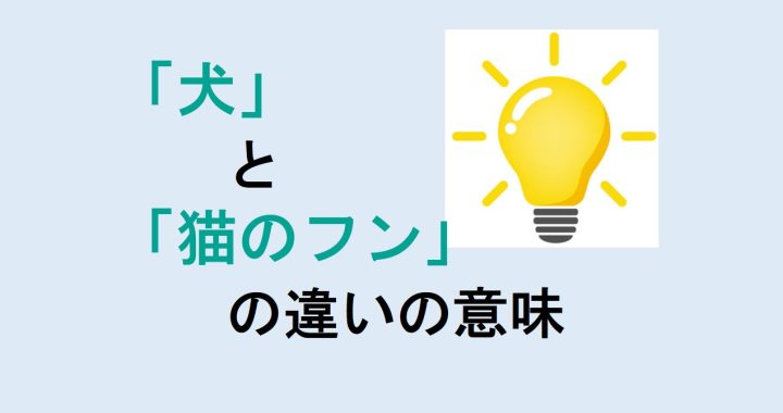 犬と猫のフンの違いの意味を分かりやすく解説！