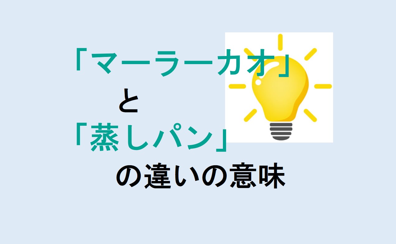 マーラーカオと蒸しパンの違い