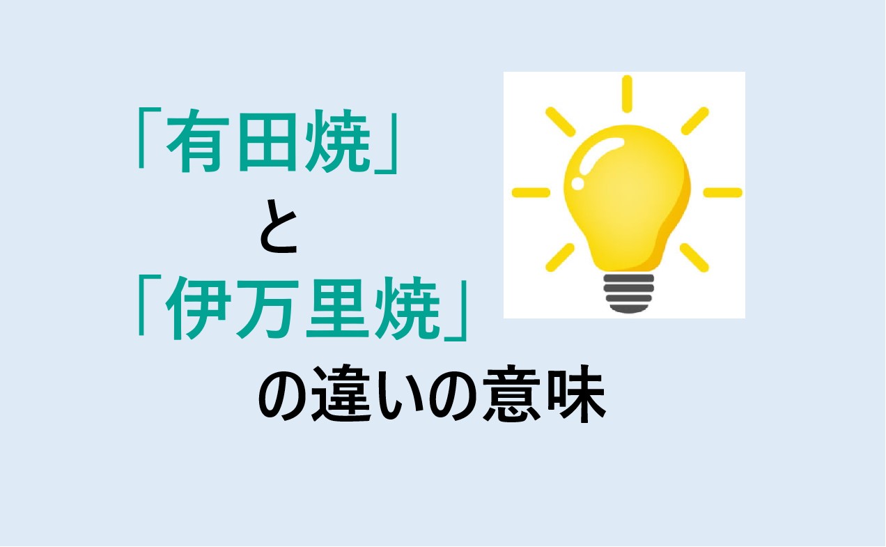 有田焼と伊万里焼の違い