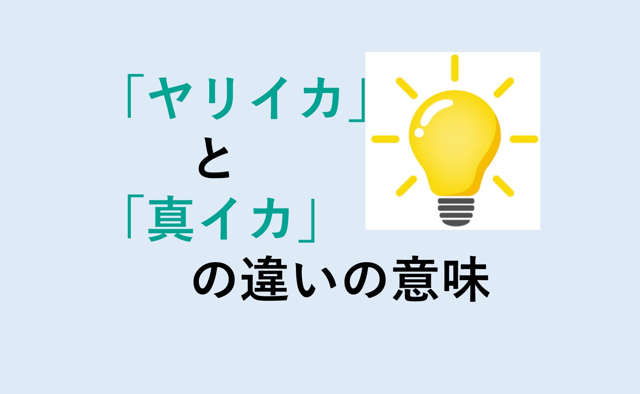 ヤリイカと真イカの違い