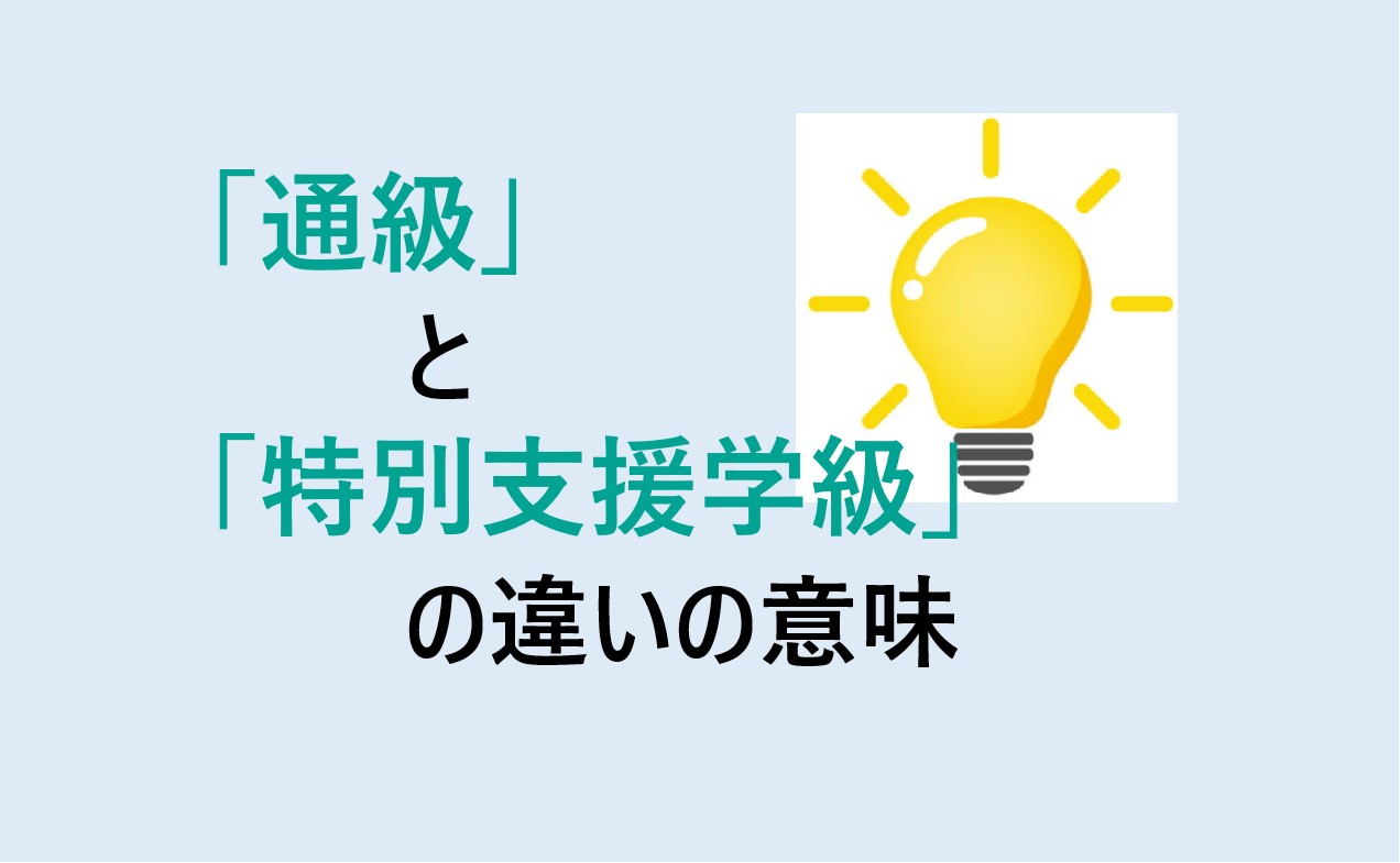 通級と特別支援学級の違い