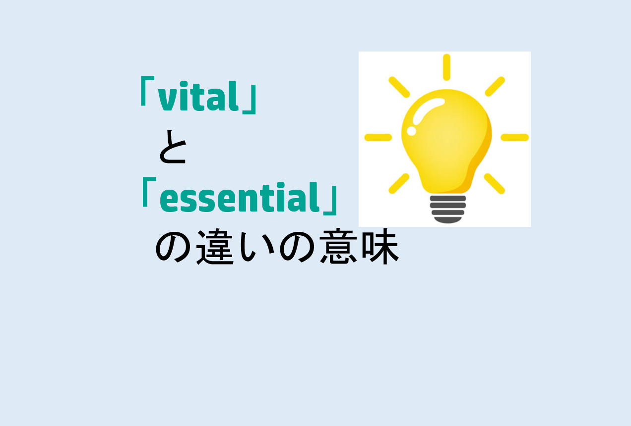 vitalとessentialの違い